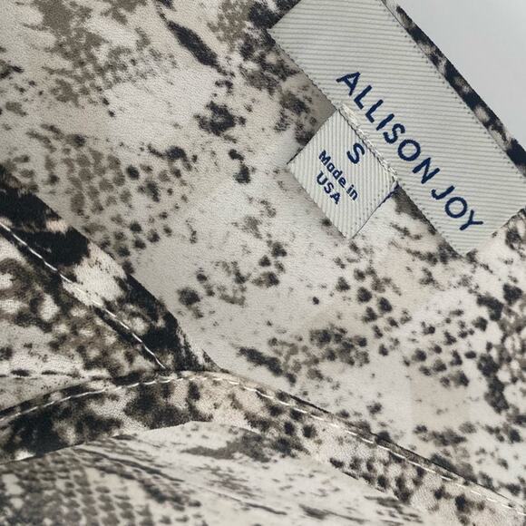 Allison Joy Evereve Black and White Snakeskin Print Camisole Top - Picture 5 of 6